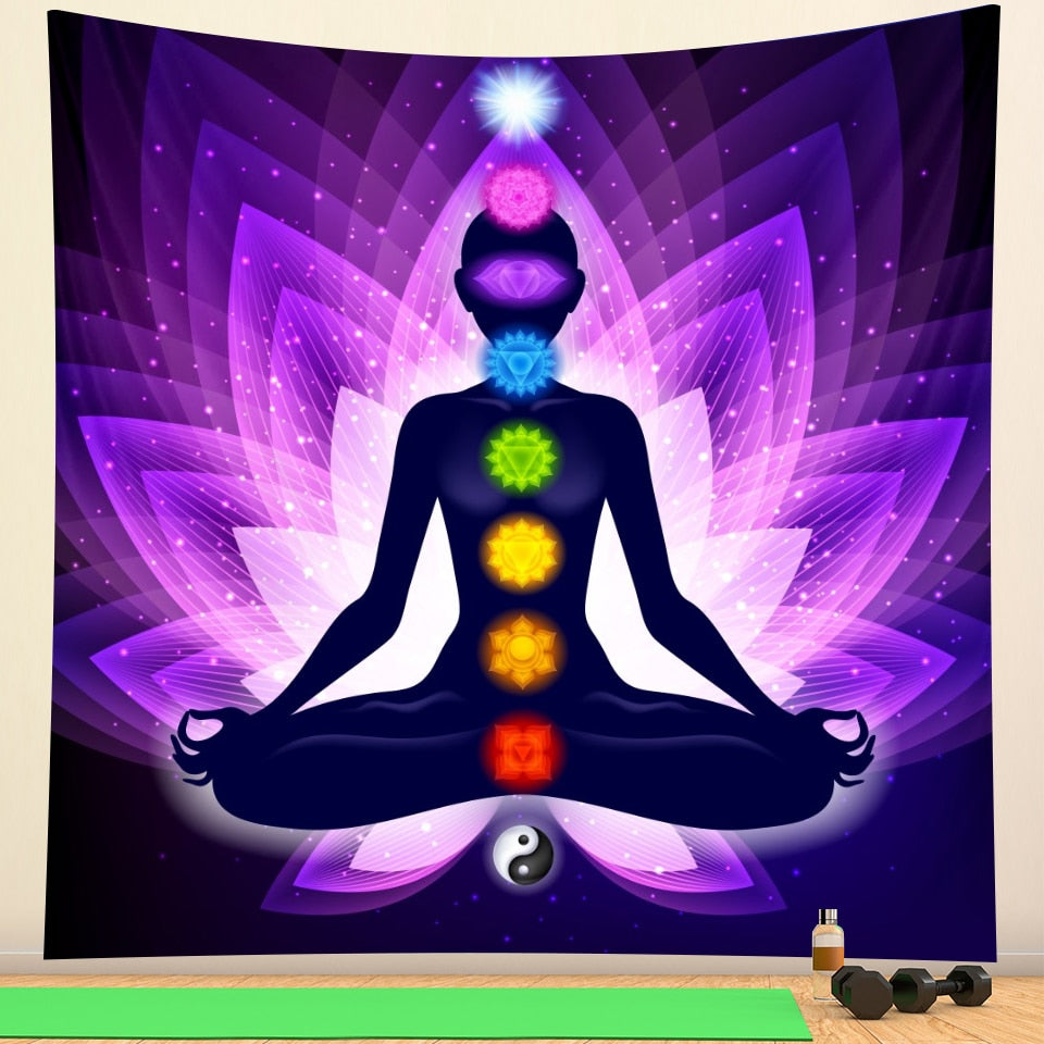 Buddhist Chakra Wall Tapestry