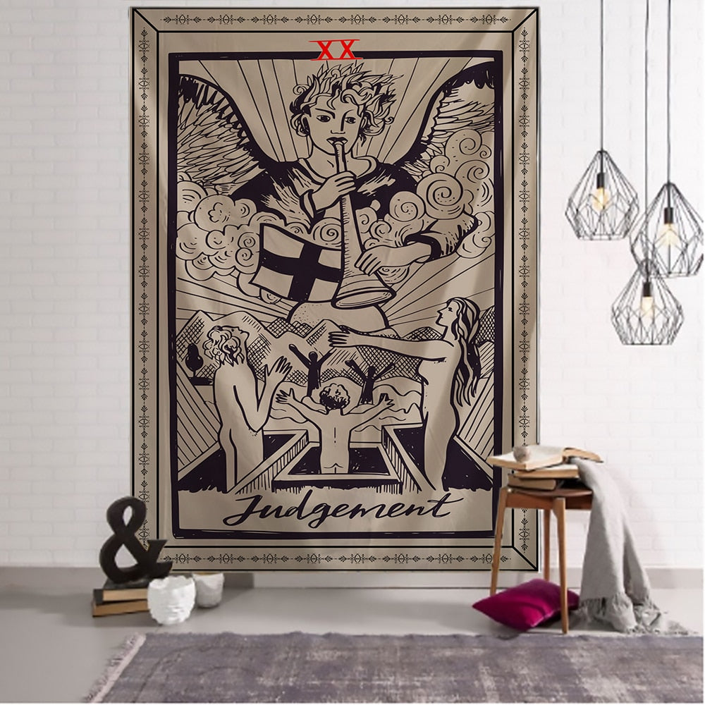 Judgement Tarot Card Wall Tapestry