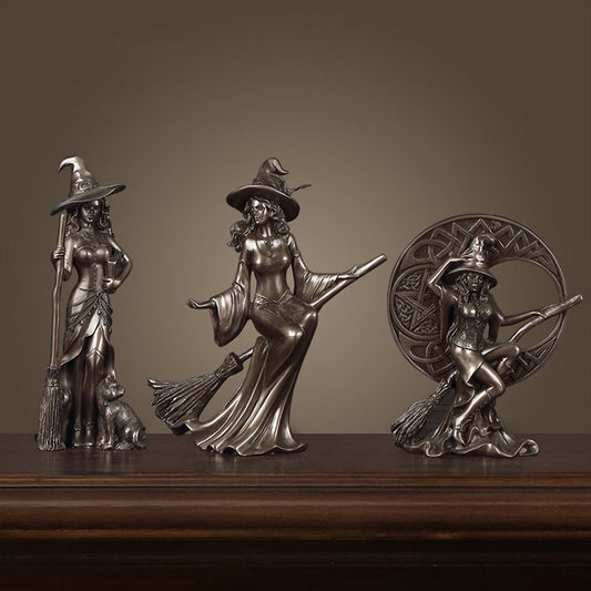 Bronze Witches Statues