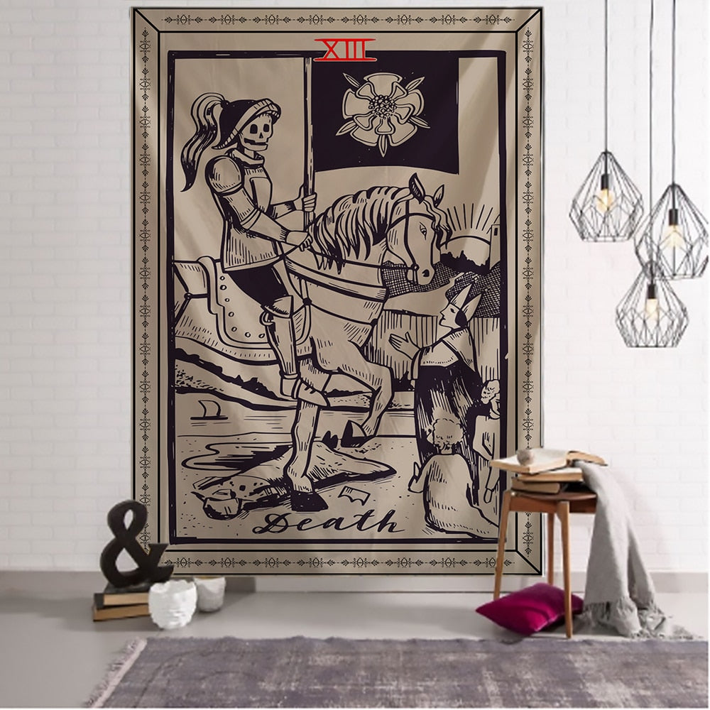 Death Tarot Wall Tapestry