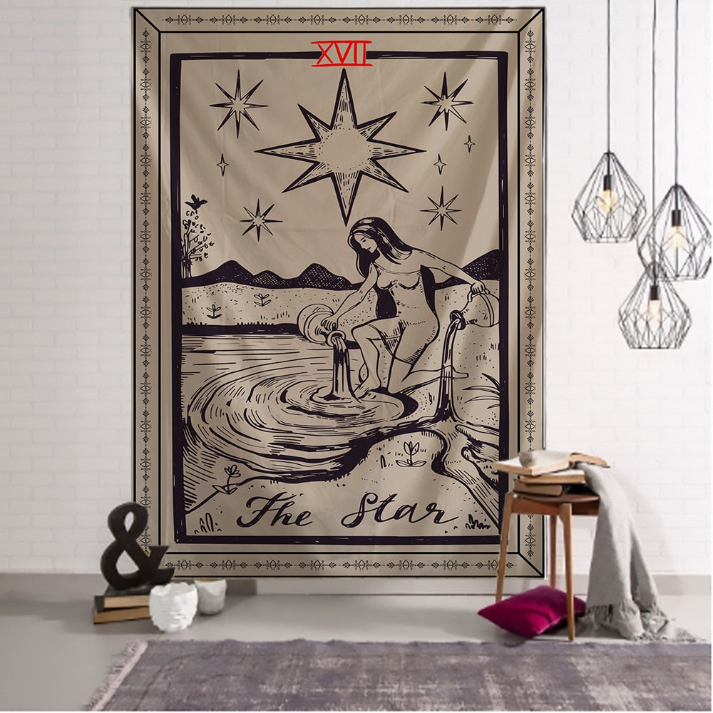 The Star Tarot Card Wall Tapestry