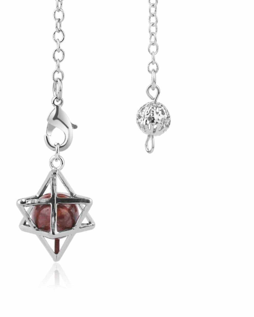 Natural Stone Merkaba Pendulums for Wicca, Dowsing, Divination,And Reiki