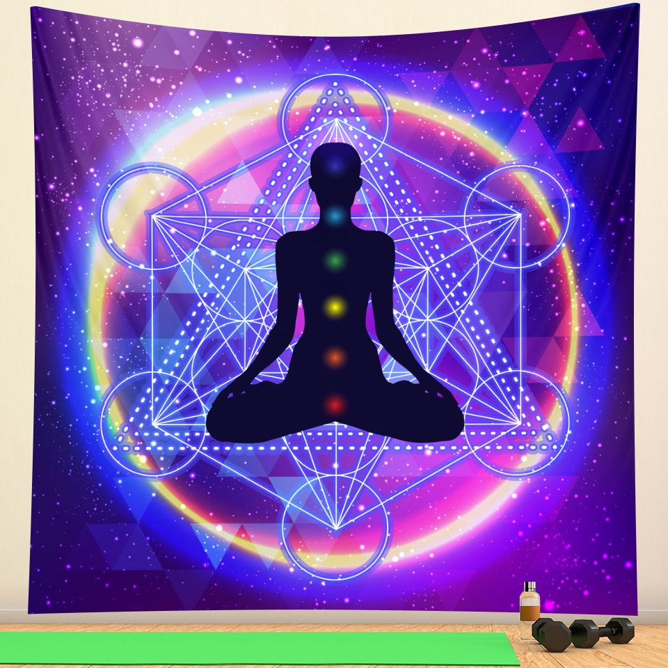 7 Chakra Buddhist Wall Tapestry
